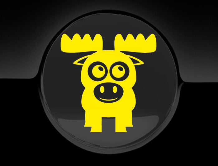 Adorable Moose Fuel Cap Car Sticker-20