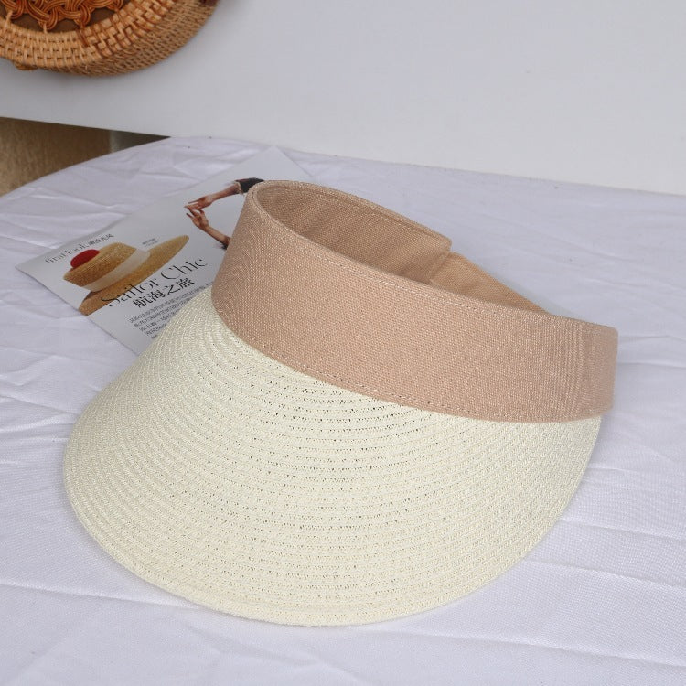 Beach hat straw hat sunscreen sun hat cool hat