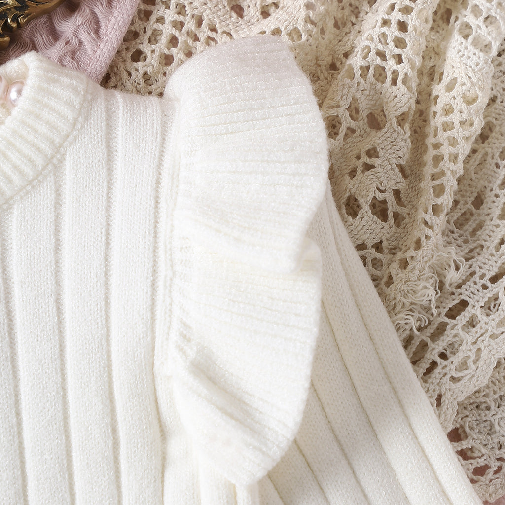 Autumn And Winter Baby Girl Knitted Sweater Fashion Jumpsuit Romper