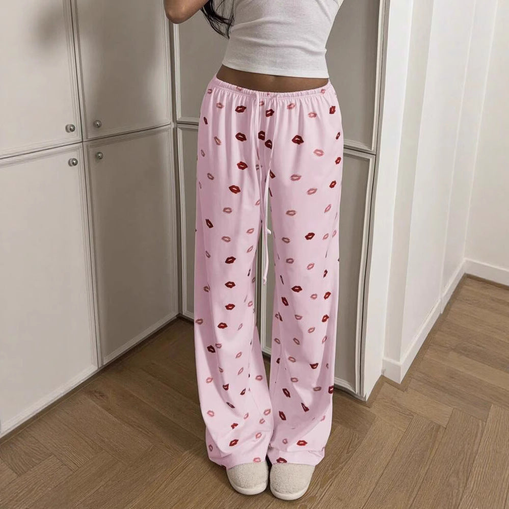 Girl's Bottom Waist Drooping Slimming Loose Hip-hugger