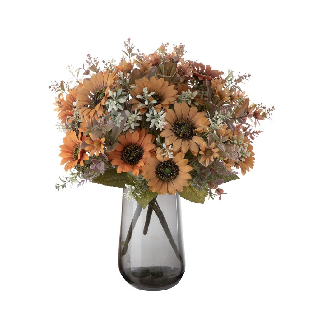Autumn Wind Sun Bouquet Artificial Flower Factory Artificial Flower Green Plant