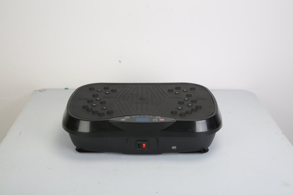 1Pc Vibration Exercise Machine Vibrating Plate Platform Whole Body Fitness Vibration Workout Equipment With 120 Speeds 1-20Mins Timer Resistant Bands Remote Control 330LBS Max Load