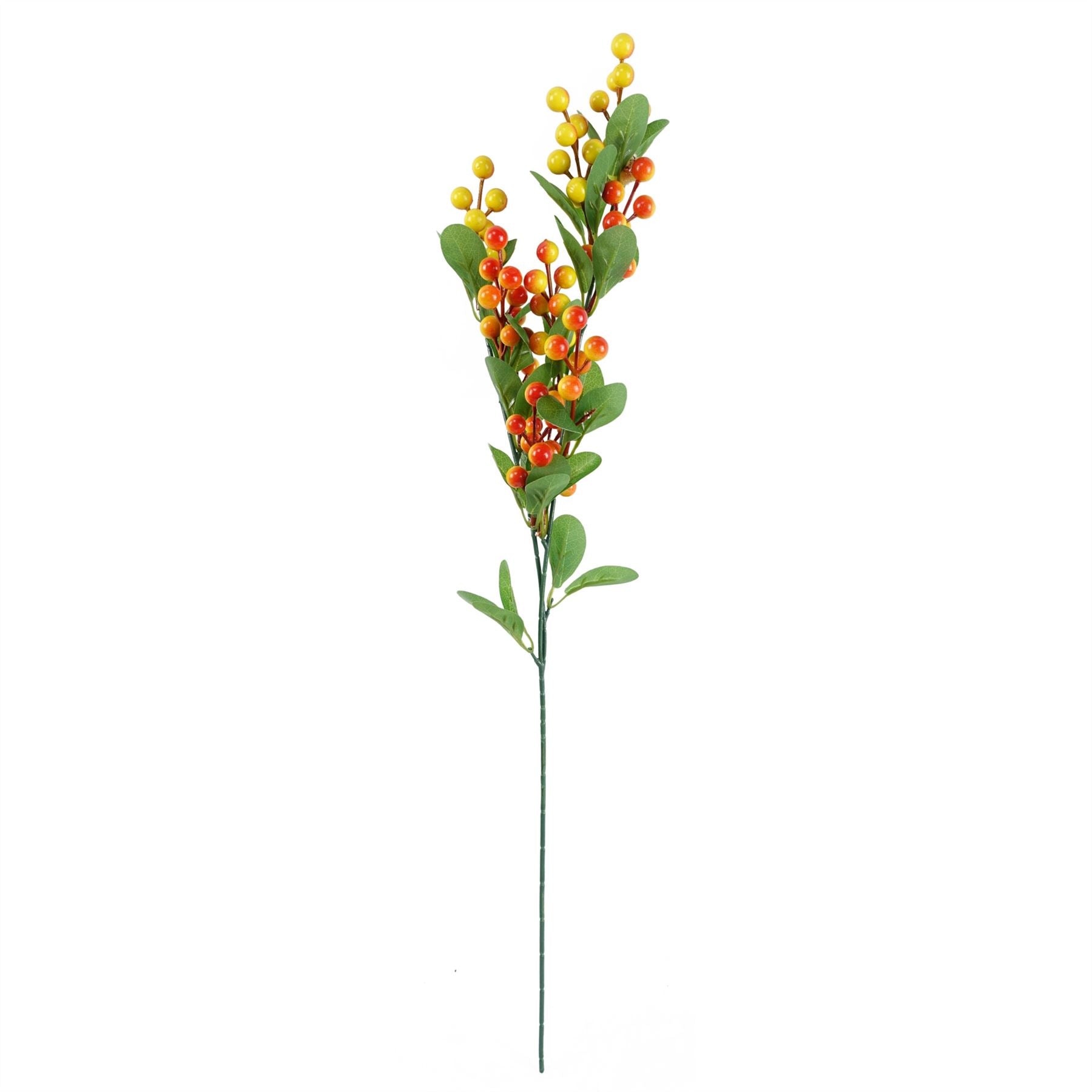 Artificial Foliage Orange Berry Spray 70cm-1