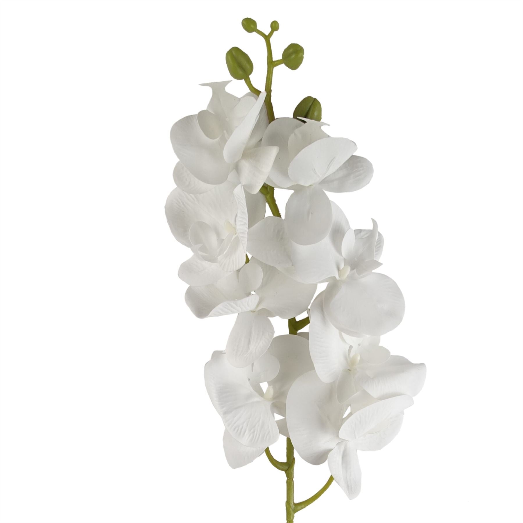 Artificial Flowers Phalaenopsis Orchid White Stem 100cm-0