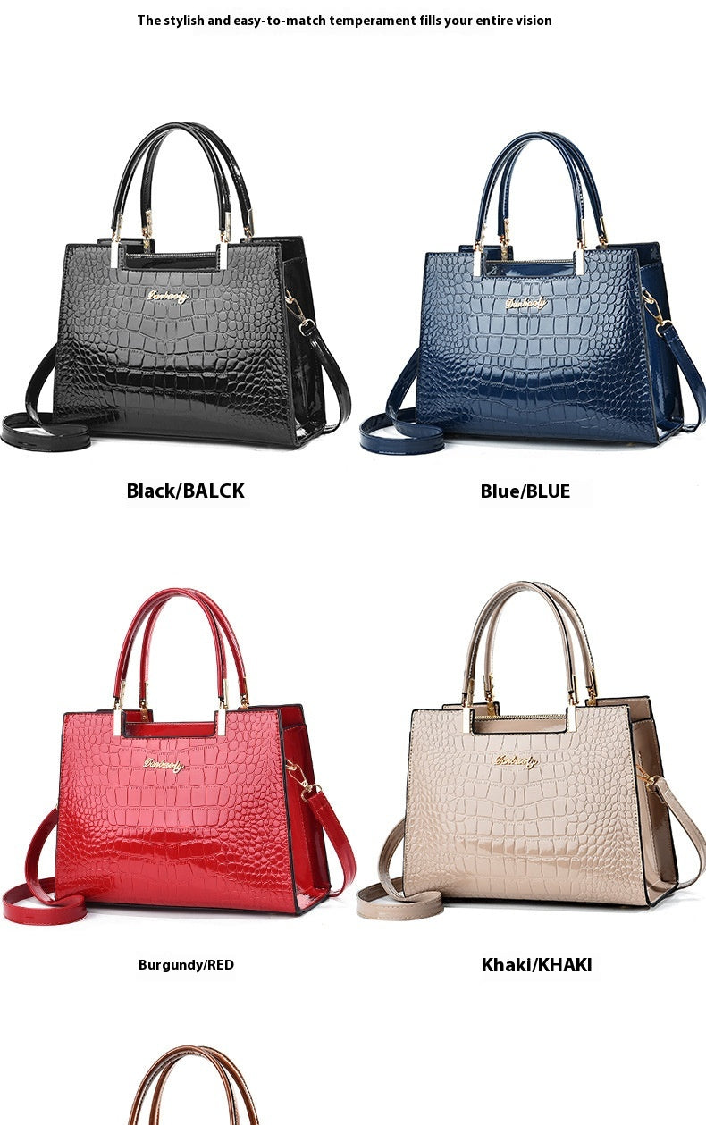 Women's Fashion Patent Leather Shoulder Bag