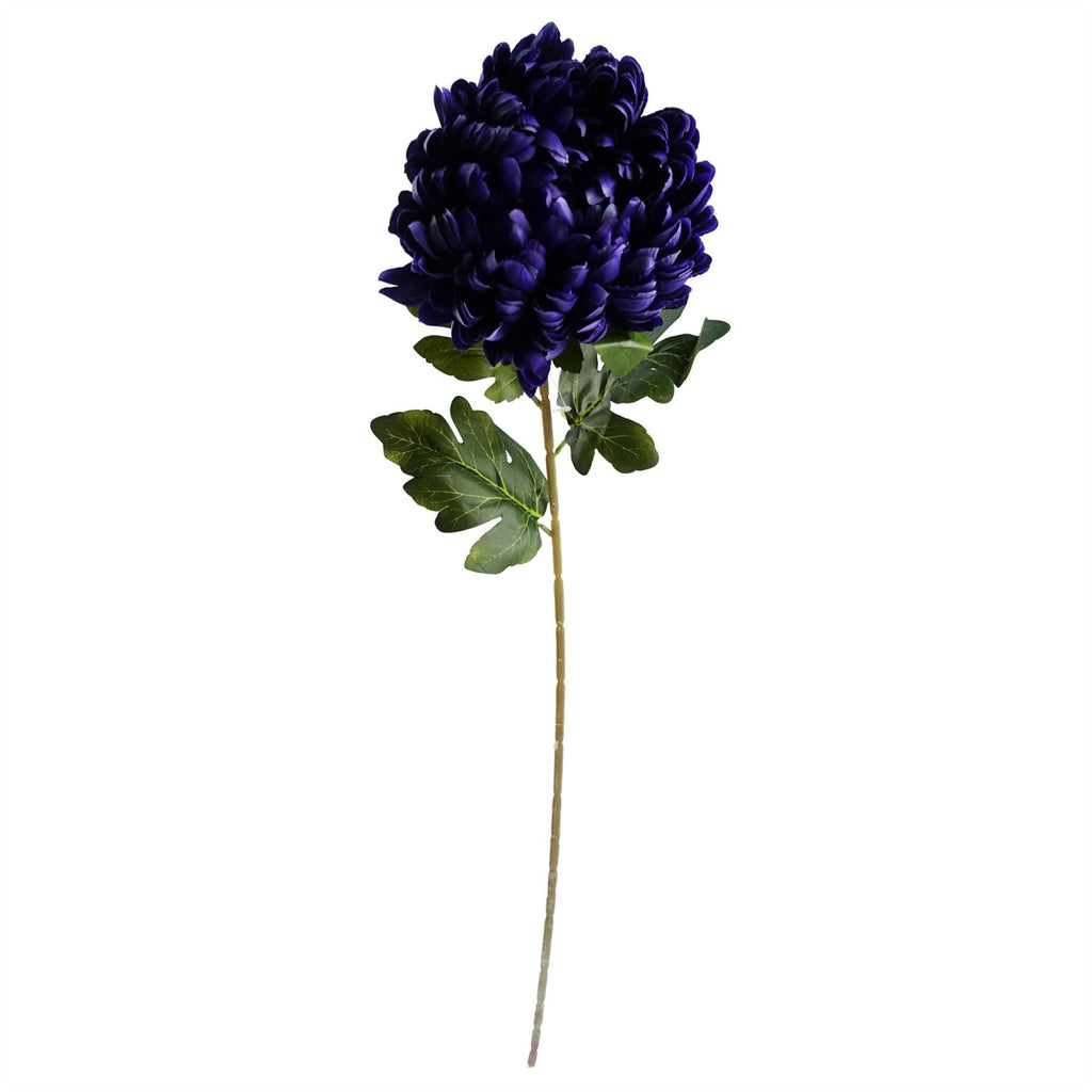 Artificial Flowers Extra Large Reflex Chrysanthemum - Purple 75cm-3