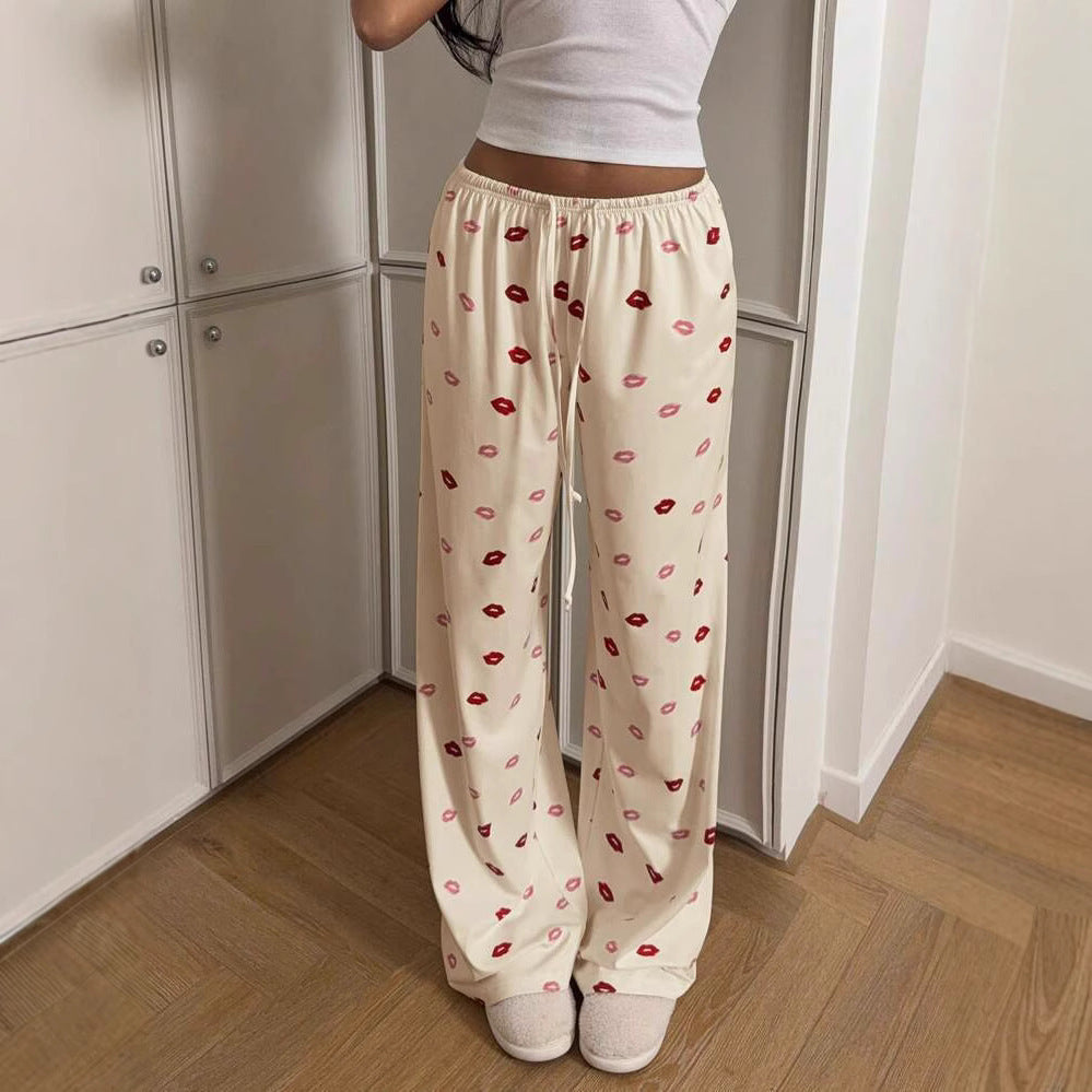 Girl's Bottom Waist Drooping Slimming Loose Hip-hugger