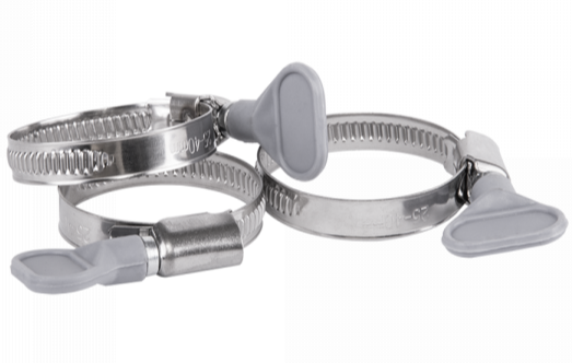 A2 Grip Hose Clip 90mm-110mm - Adjustable 304 Stainless Steel Duct Clamps Hose Pipe Clamps Air Ducting Clamp Worm Drive Hose Clamps-0