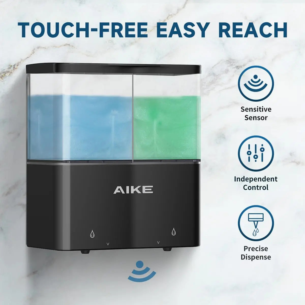 AIKE Shower Dispenser Touch-Free Wall Mount-0
