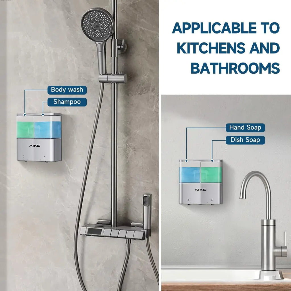 AIKE Shower Dispenser Touch-Free Wall Mount-3