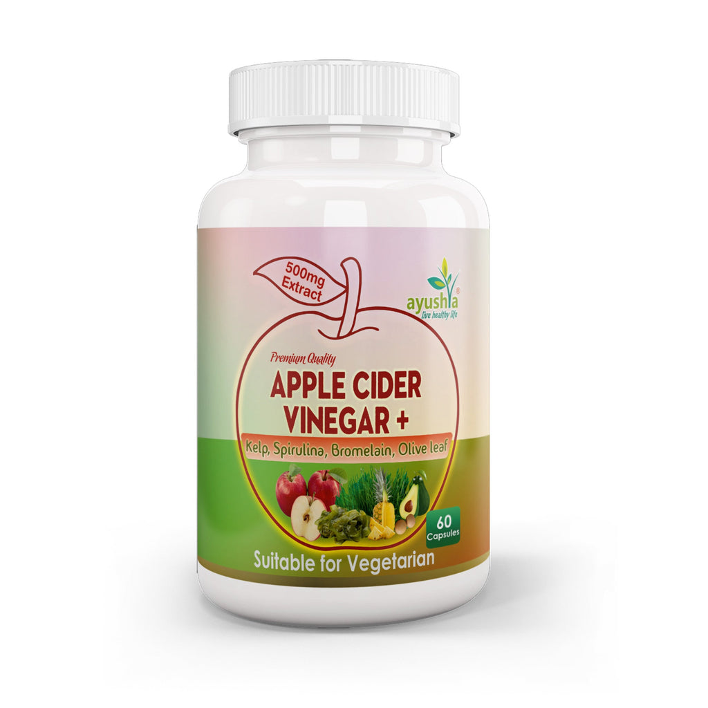 Apple Cider Vinegar Capsule with Kelp, Spirulina, Bromelain, Olive Leaf-0