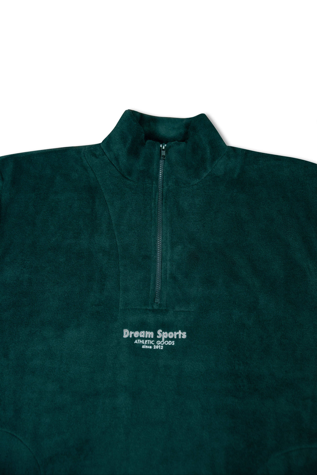 1/4 Zip Fleece in Forest Green with Dream Sports Tonal Logo Embroidery-1