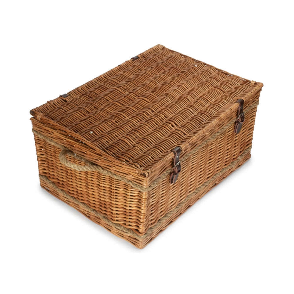 72cm Double Steamed Rope Handled Wicker Trunk-1