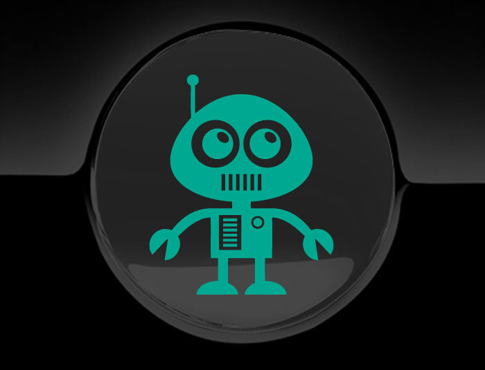 Adorable Robot Fuel Cap Car Sticker-1