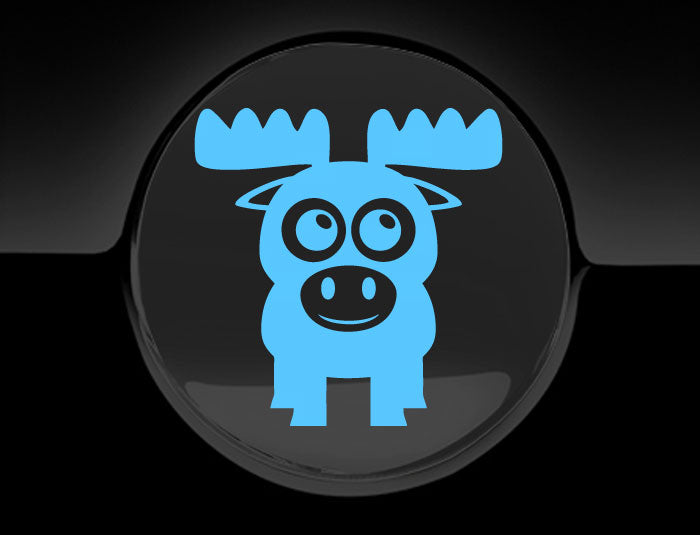 Adorable Moose Fuel Cap Car Sticker-2