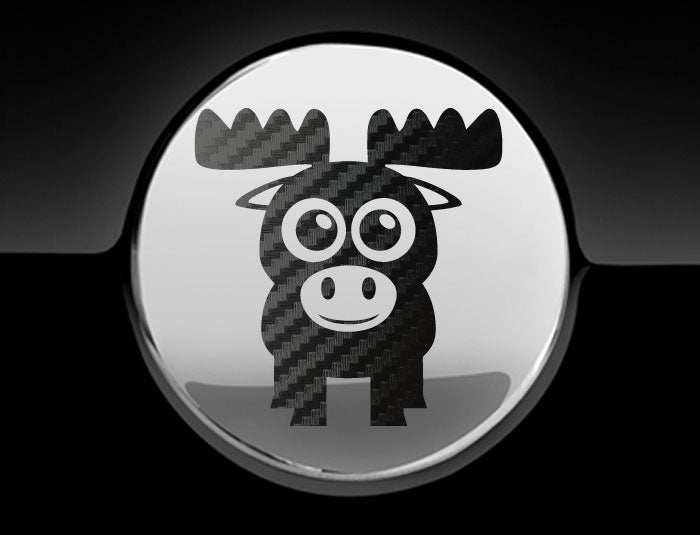 Adorable Moose Fuel Cap Car Sticker-4