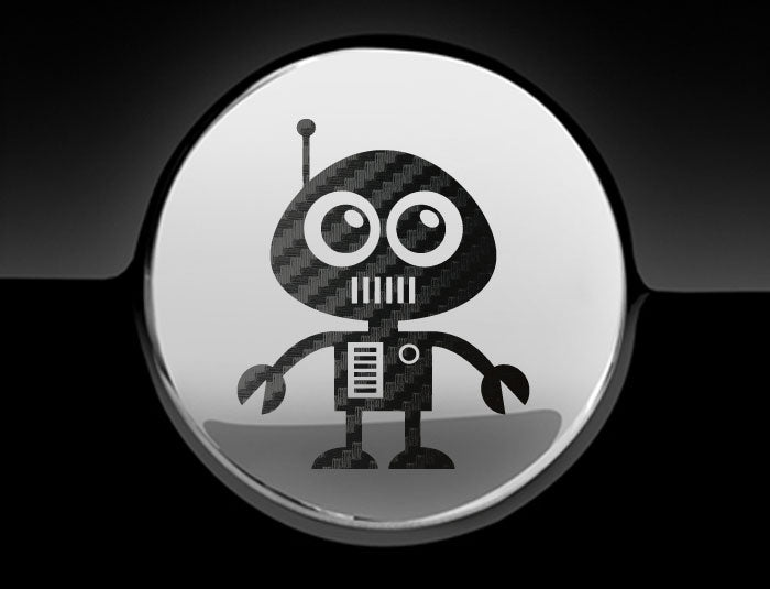Adorable Robot Fuel Cap Car Sticker-3