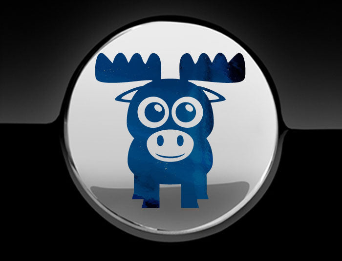 Adorable Moose Fuel Cap Car Sticker-6
