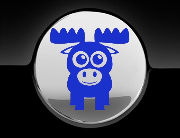 Adorable Moose Fuel Cap Car Sticker-5