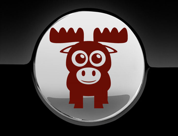 Adorable Moose Fuel Cap Car Sticker-7