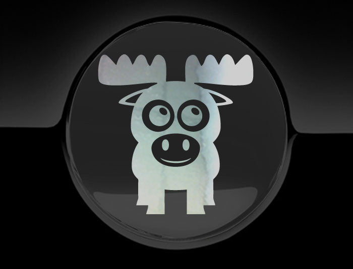 Adorable Moose Fuel Cap Car Sticker-8