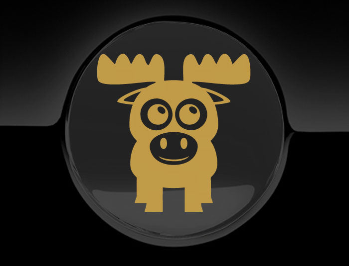 Adorable Moose Fuel Cap Car Sticker-9