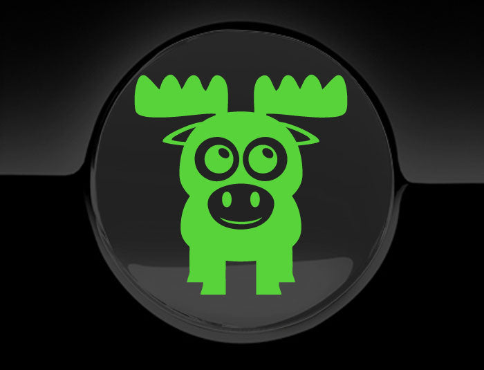 Adorable Moose Fuel Cap Car Sticker-10