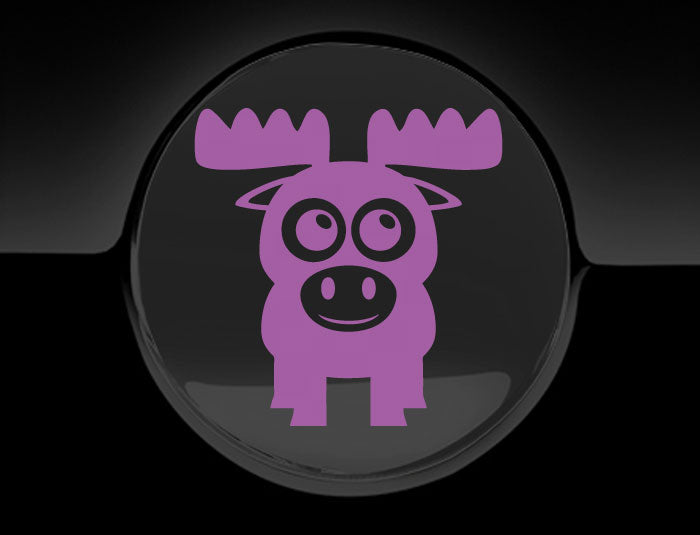 Adorable Moose Fuel Cap Car Sticker-13
