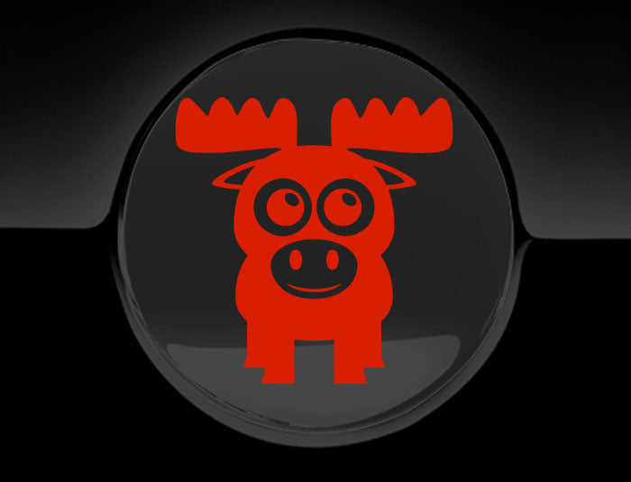 Adorable Moose Fuel Cap Car Sticker-15