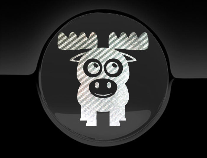 Adorable Moose Fuel Cap Car Sticker-18