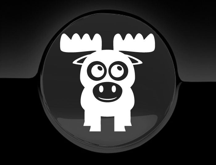 Adorable Moose Fuel Cap Car Sticker-19
