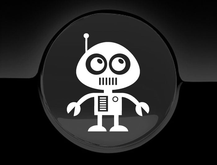 Adorable Robot Fuel Cap Car Sticker-19