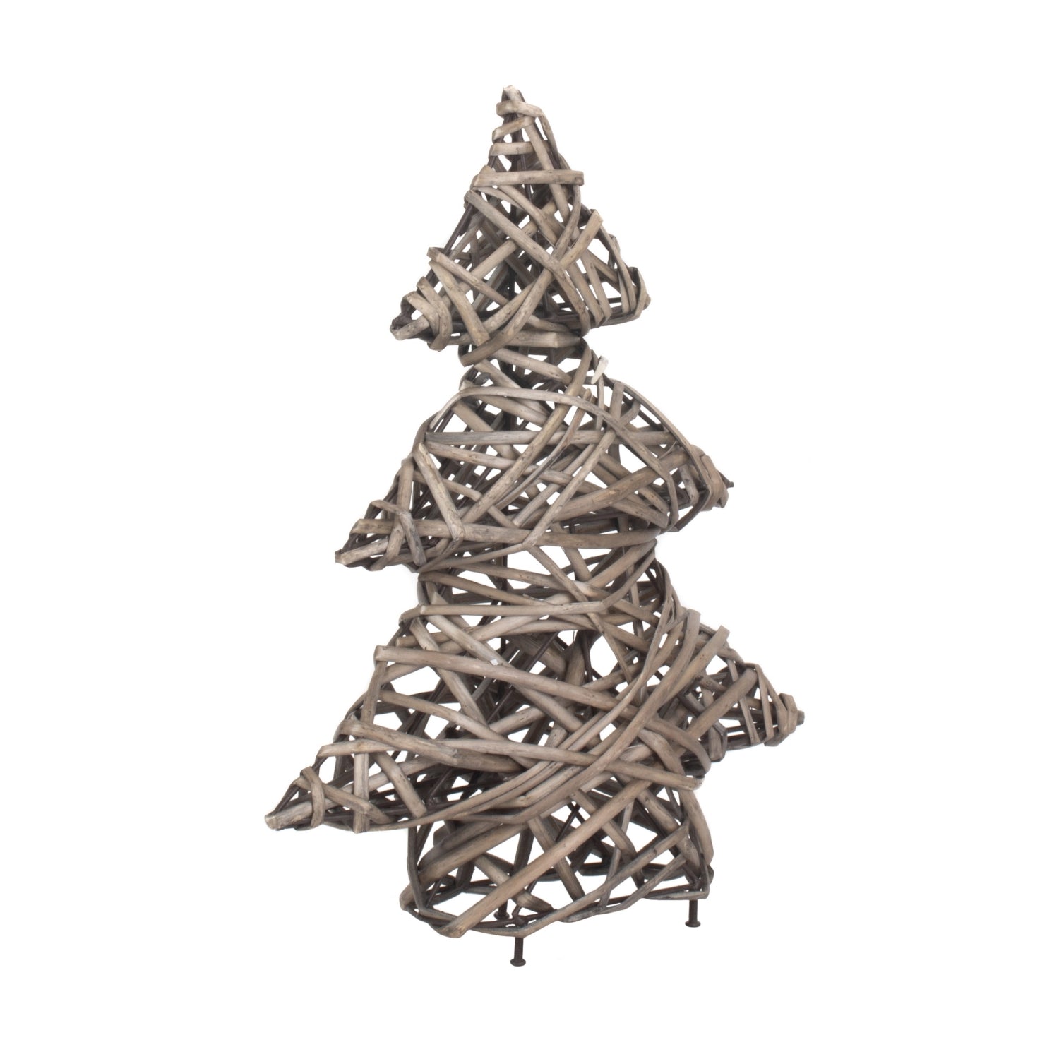 Antique Wash Wicker Christmas Tree Decoration-0