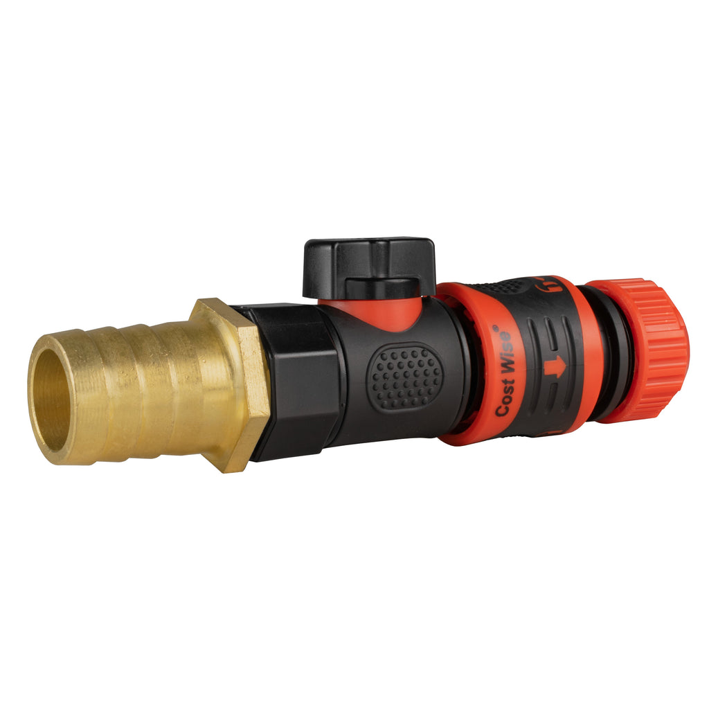 25mm Brass Barb with BSPF-Quick Connect Valve & Hose Connector Lock-2
