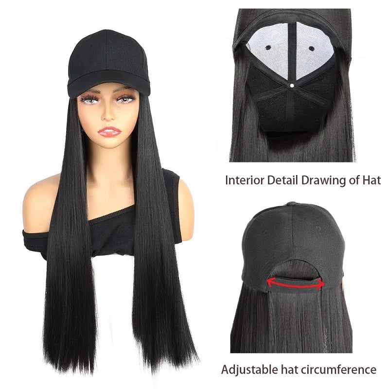 24 Inch Synthetic Long Straight Wig for Women-4