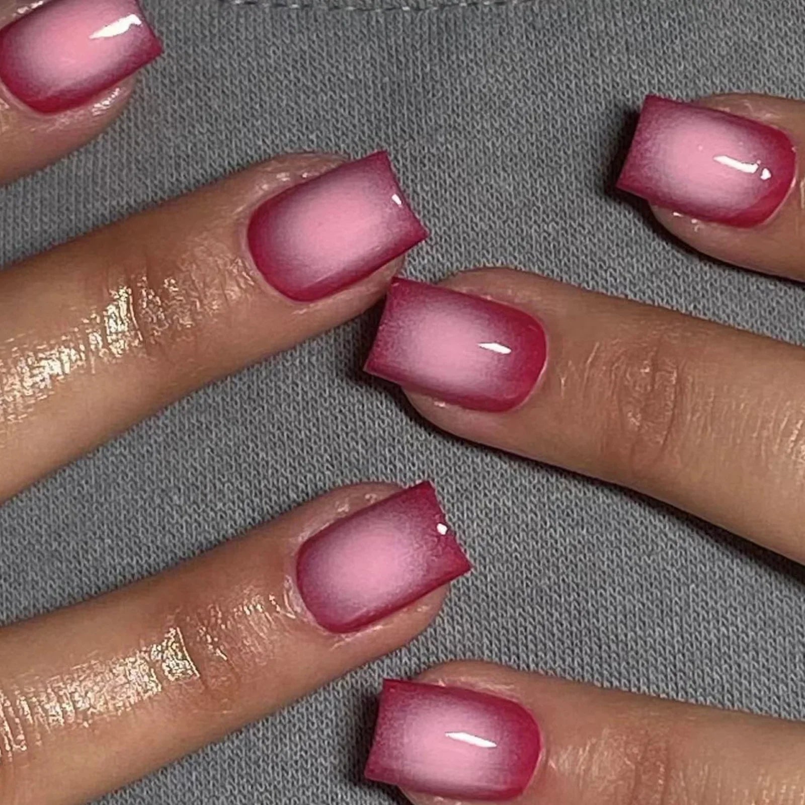 24pcs Spring Summer Flower Butterfly Press On Nails-3