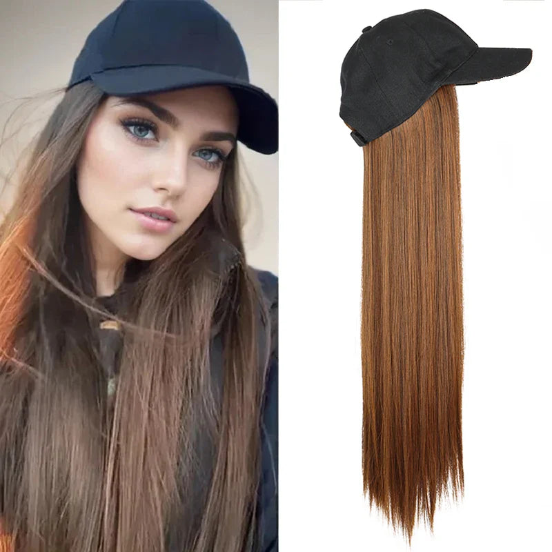 24 Inch Synthetic Long Straight Wig for Women-0