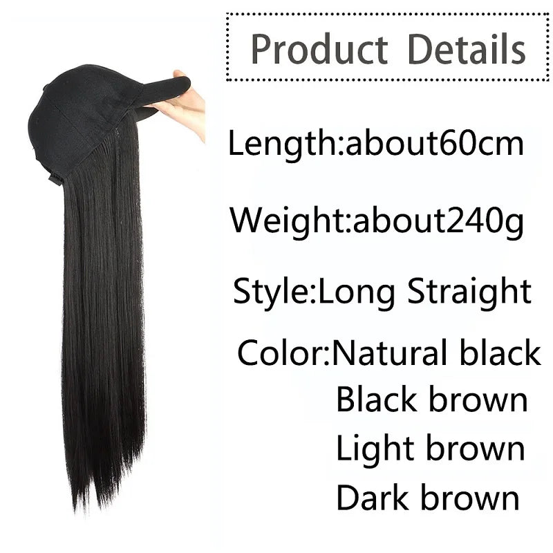 24 Inch Synthetic Long Straight Wig for Women-3