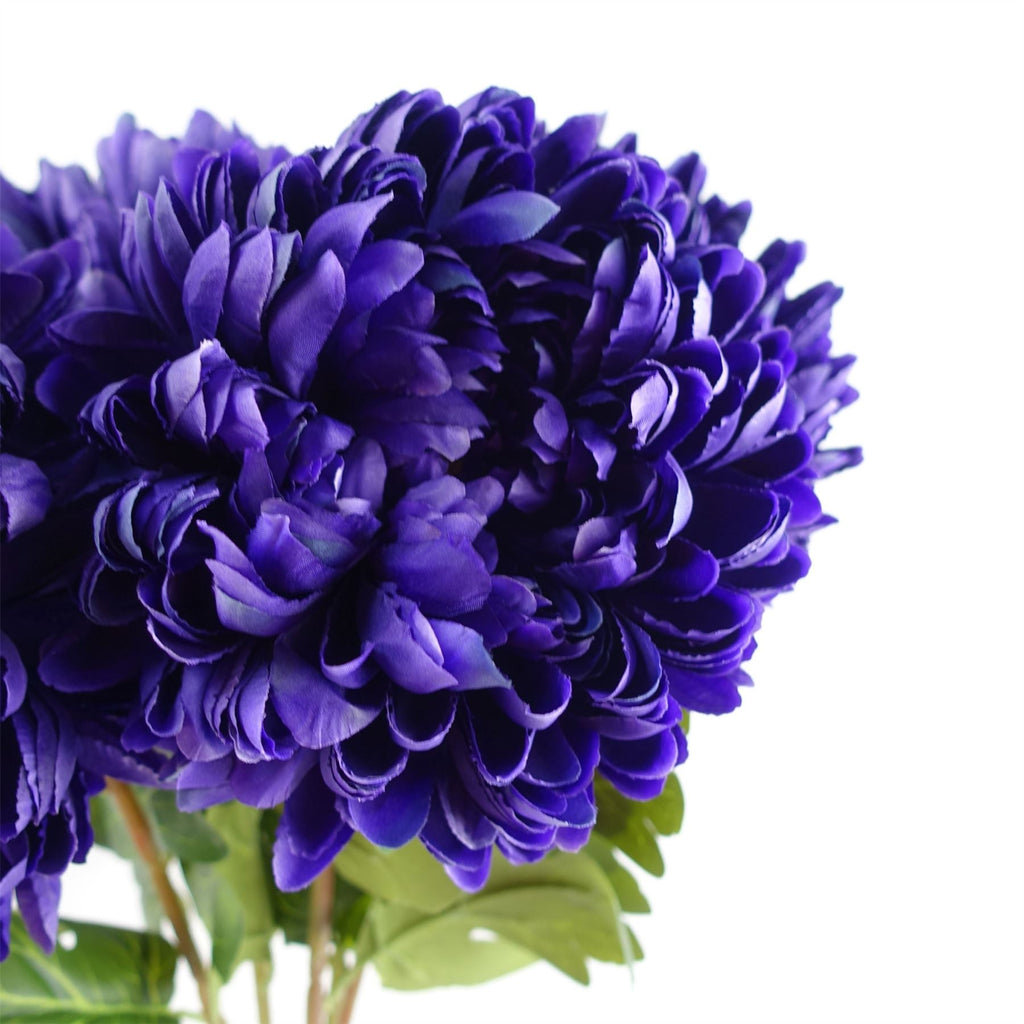 Artificial Flowers Extra Large Reflex Chrysanthemum - Purple 75cm-2