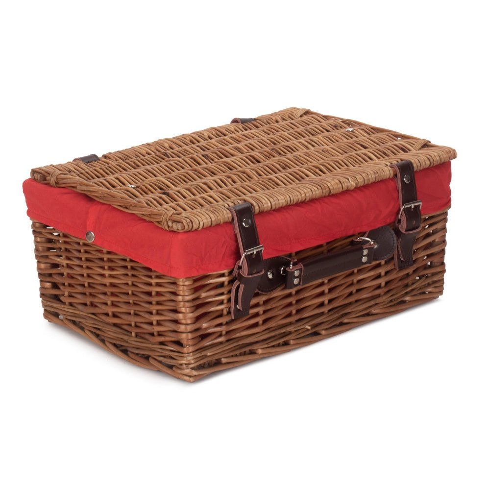 40cm Double Steamed Wicker Picnic Basket-4