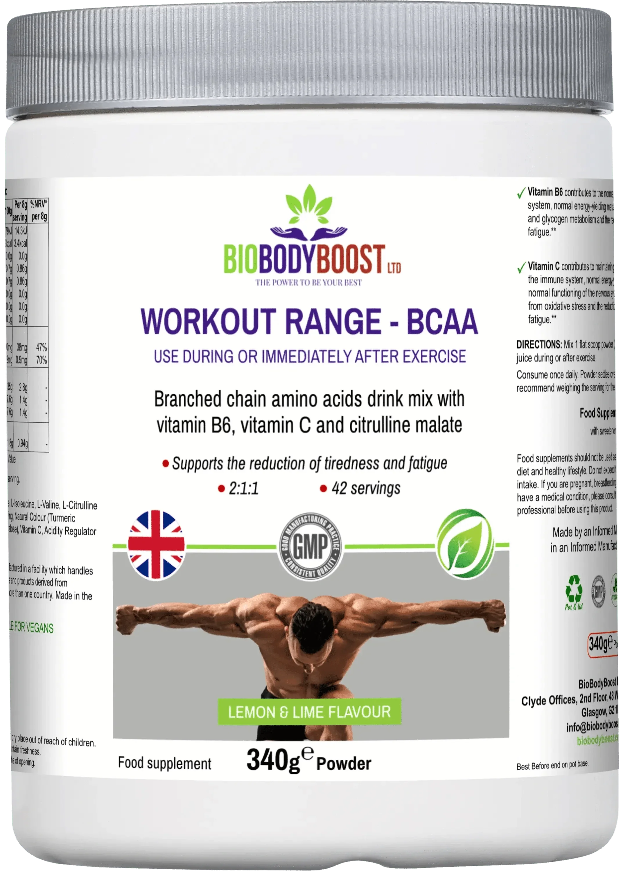 BCAA Amino Acids Drink Mix – Muscle & Endurance-0