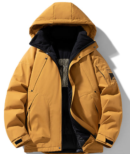 Mens Sporty Casual Cottonpadded CoatMens Workwear Jacket Mens Winter Cottonpadded Outerwear