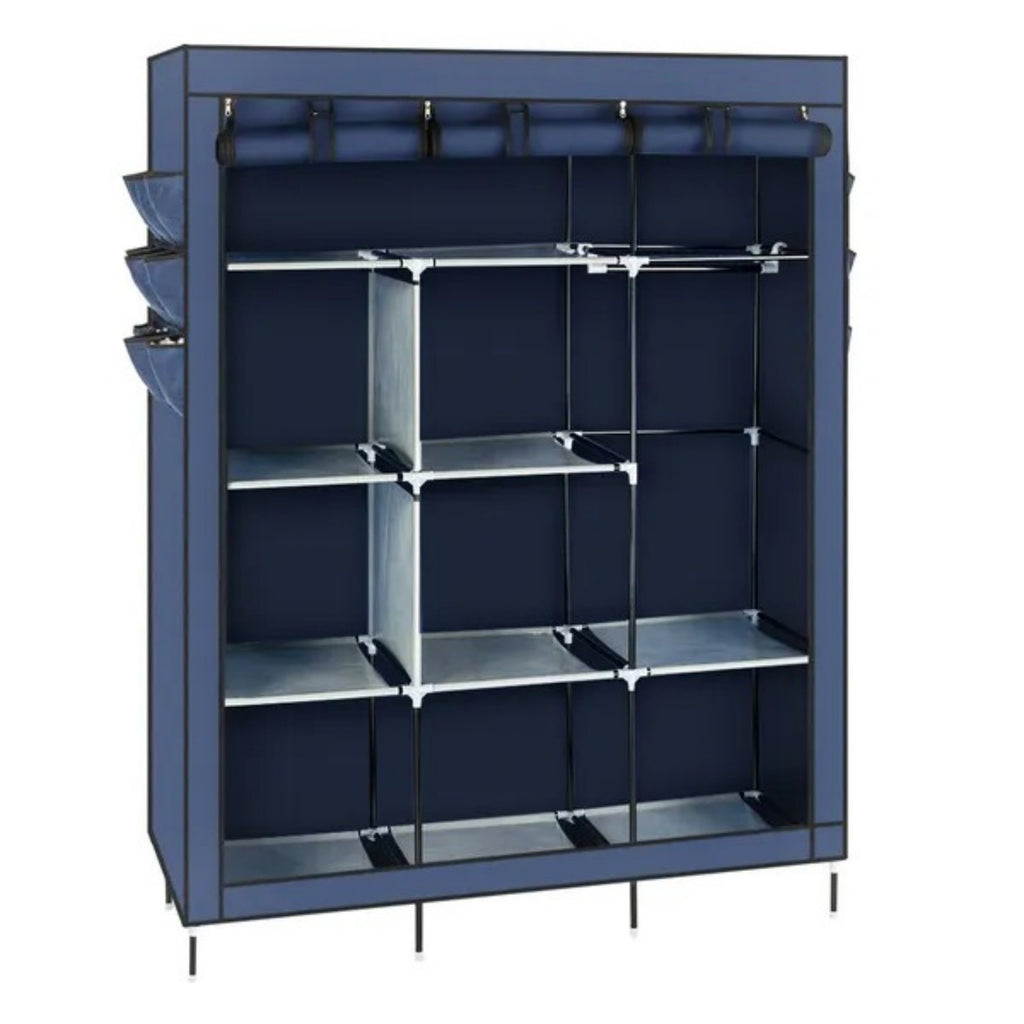 69 Wardrobe Portable Closet Storage Organizer Clothes Non-woven Fabric Wardrobe