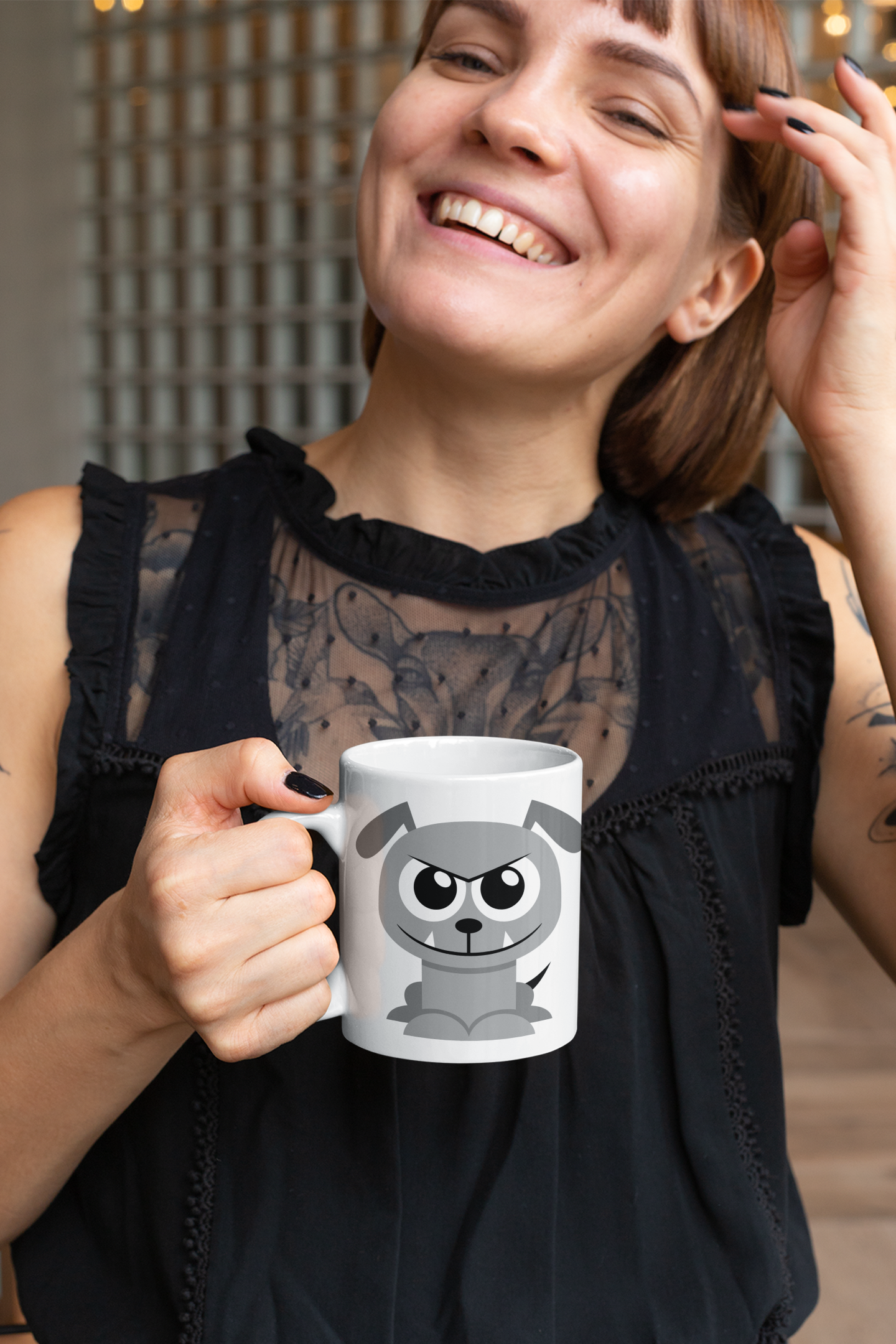 Adorable Chihuahua Dog Personalised Your Name Gift Mug-1